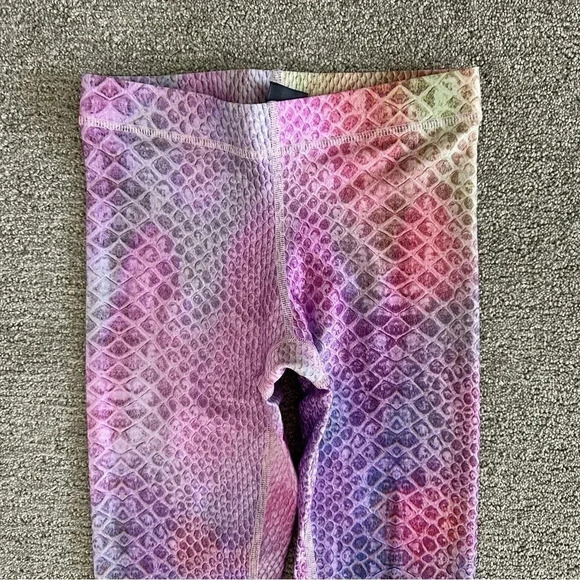 Terez Pink Python Hi-Shine Leggings Size XS - Picture 2 of 9
